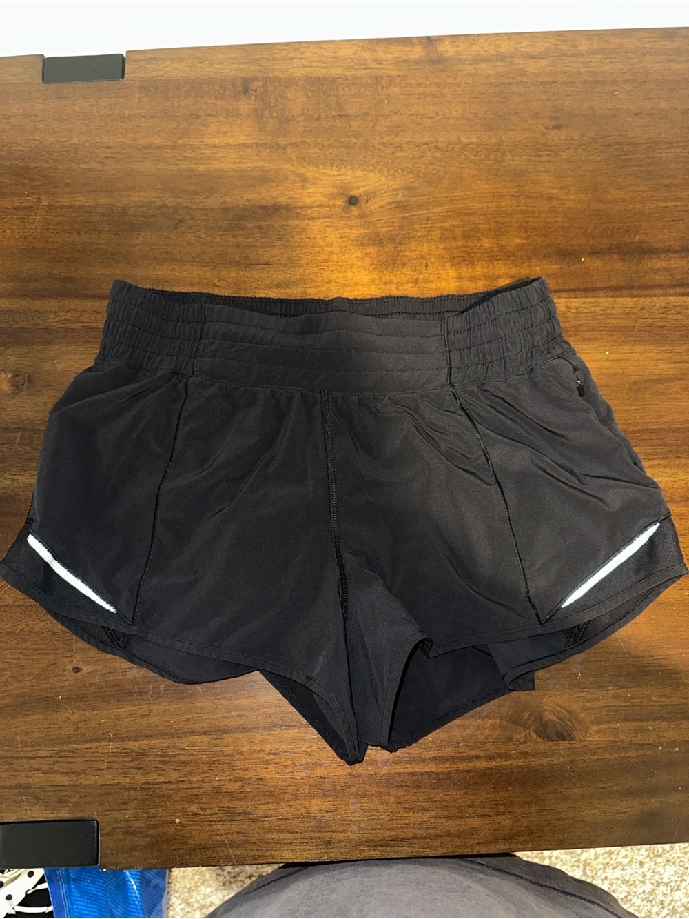 lululemon athletica Black Women's Athletic Shorts with Reflective Trim